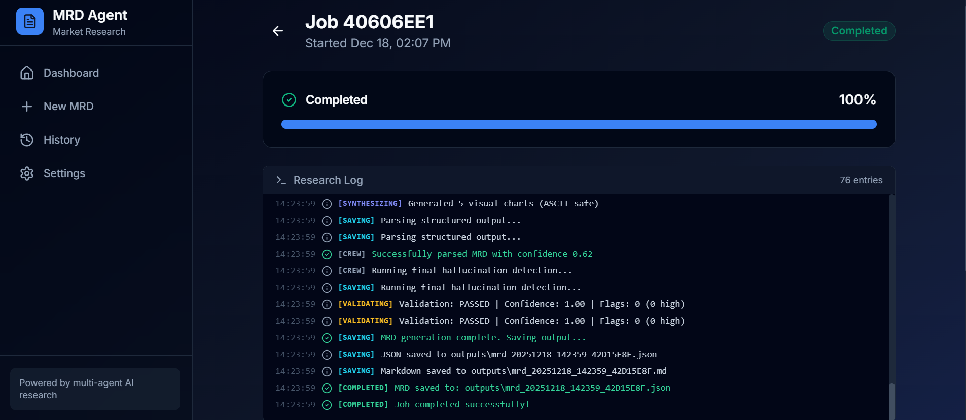 Job Progress